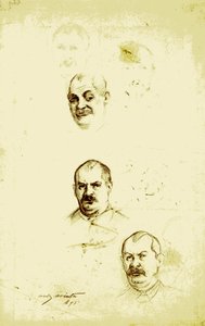 Autoportraits sur une feuille d